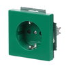 SCHUKO® Steckdosen-Einsatz Safety+ grün - Plattform 63