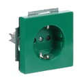 SCHUKO® Steckdosen-Einsatz Safety+ grün - Plattform 63