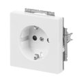 SCHUKO® Steckdosen-Einsatz Safety+ mit Schraubklemmen studioweiß - Plattform 63