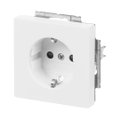 SCHUKO® Steckdosen-Einsatz Safety+ mit Schraubklemmen studioweiß matt -