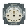 SCHUKO® Steckdosen-Einsatz Safety+ mit Schraubklemmen studioweiß matt -