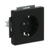 SCHUKO® Steckdosen-Einsatz Safety+ mit Schraubklemmen schwarz matt - Plattform