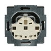 SCHUKO® Steckdosen-Einsatz Safety+ mit Schraubklemmen schwarz matt - Plattform