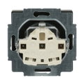 SCHUKO® Steckdosen-Einsatz Safety+ mit Schraubklemmen schwarz matt -