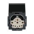 SCHUKO® Steckdosen-Einsatz mit Klappdeckel anthrazit - Plattform 63