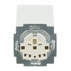 SCHUKO® Steckdosen-Einsatz mit Klappdeckel studioweiß matt - Plattform 63