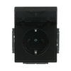 SCHUKO® Steckdosen-Einsatz Safety+ mit Klappdeckel anthrazit - Plattform 63