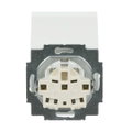 SCHUKO® Steckdosen-Einsatz Safety+ mit Klappdeckel studioweiß - Plattform 63
