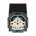 SCHUKO® Steckdosen-Einsatz Safety+ mit Klappdeckel schwarz matt - Plattform 63
