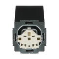 SCHUKO® Steckdosen-Einsatz Safety+ mit Klappdeckel ohne Spreize schwarz matt -