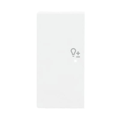 Wippe 2-fach links, mit Symbol "Dimmer"