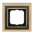 Abdeckrahmen 1-fach Messing poliert anthrazit - Busch-dynasty®   