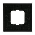 Abdeckrahmen 1-fach Messing antik anthrazit - Busch-dynasty®   