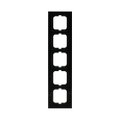 Abdeckrahmen 5-fach schwarz - Busch-axcent®
