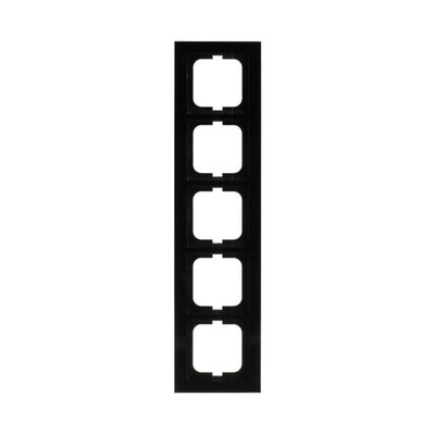 Abdeckrahmen 5-fach schwarz - Busch-axcent®   