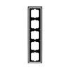 Abdeckrahmen 5-fach schwarz - Busch-axcent®   