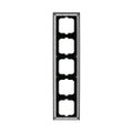 Abdeckrahmen 5-fach schwarz - Busch-axcent®