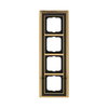 Abdeckrahmen 4-fach Messing poliert anthrazit - Busch-dynasty®   