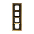 Abdeckrahmen 4-fach Messing poliert anthrazit - Busch-dynasty®   
