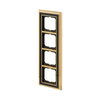 Abdeckrahmen 4-fach Messing poliert anthrazit - Busch-dynasty®   