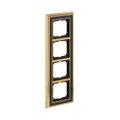 Abdeckrahmen 4-fach Messing poliert anthrazit - Busch-dynasty®   