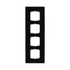 Abdeckrahmen 4-fach Messing poliert anthrazit - Busch-dynasty®   