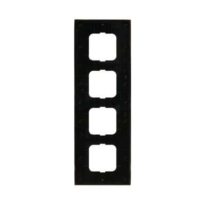 Abdeckrahmen 4-fach Messing poliert anthrazit - Busch-dynasty®   