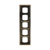 Abdeckrahmen 5-fach Messing poliert anthrazit - Busch-dynasty®   