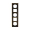 Abdeckrahmen 5-fach Messing poliert anthrazit - Busch-dynasty®   