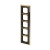 Abdeckrahmen 5-fach Messing poliert anthrazit - Busch-dynasty®   