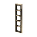 Abdeckrahmen 5-fach Messing poliert anthrazit - Busch-dynasty®   