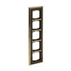 Abdeckrahmen 5-fach Messing poliert anthrazit - Busch-dynasty®   