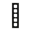 Abdeckrahmen 5-fach Messing poliert anthrazit - Busch-dynasty®   