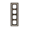 Abdeckrahmen 4-fach Messing antik elfenbeinweiß - Busch-dynasty®   