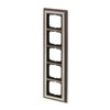 Abdeckrahmen 5-fach Messing antik elfenbeinweiß - Busch-dynasty®   