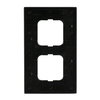 Abdeckrahmen 2-fach Messing antik anthrazit - Busch-dynasty®   