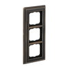 Abdeckrahmen 3-fach Messing antik anthrazit - Busch-dynasty®   