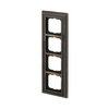 Abdeckrahmen 4-fach Messing antik anthrazit - Busch-dynasty®   