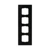 Abdeckrahmen 4-fach Messing antik anthrazit - Busch-dynasty®   