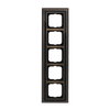 Abdeckrahmen 5-fach Messing antik anthrazit - Busch-dynasty®   