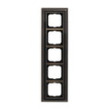 Abdeckrahmen 5-fach Messing antik anthrazit - Busch-dynasty®   