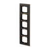 Abdeckrahmen 5-fach Messing antik anthrazit - Busch-dynasty®   
