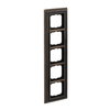 Abdeckrahmen 5-fach Messing antik anthrazit - Busch-dynasty®   