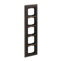 Abdeckrahmen 5-fach Messing antik anthrazit - Busch-dynasty®   