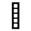 Abdeckrahmen 5-fach Messing antik anthrazit - Busch-dynasty®   