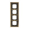 Abdeckrahmen 4-fach Messing antik Dekor anthrazit - Busch-dynasty®   