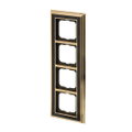 Abdeckrahmen 4-fach Messing antik Dekor anthrazit - Busch-dynasty®   