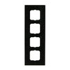 Abdeckrahmen 4-fach Messing antik Dekor anthrazit - Busch-dynasty®   