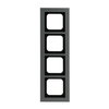 Abdeckrahmen 4-fach platin - Busch-axcent® pur   