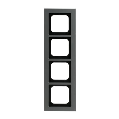 Abdeckrahmen 4-fach platin - Busch-axcent® pur   